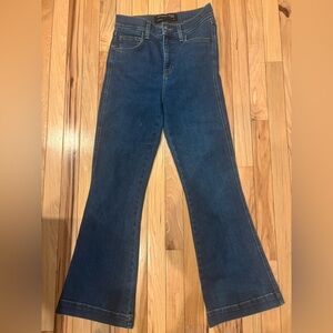 Veronica Beard Dark Blue Flare Jeans